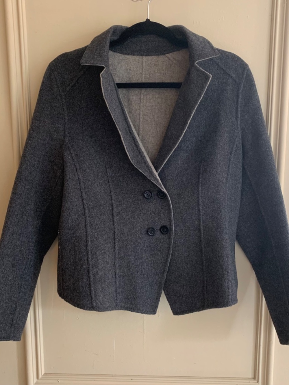 Reversible Wool Sweater Jacket (M-L)